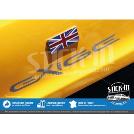 Lotus Exige S2 rear mask sticker, silver grey