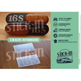 Kit Renovation Répétiteurs Clignotants Clio 16S Renault Autocollants Stickers