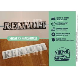 Renovation Autocollant Stickers Monogramme Renault Clio 16S Coffre Baguette