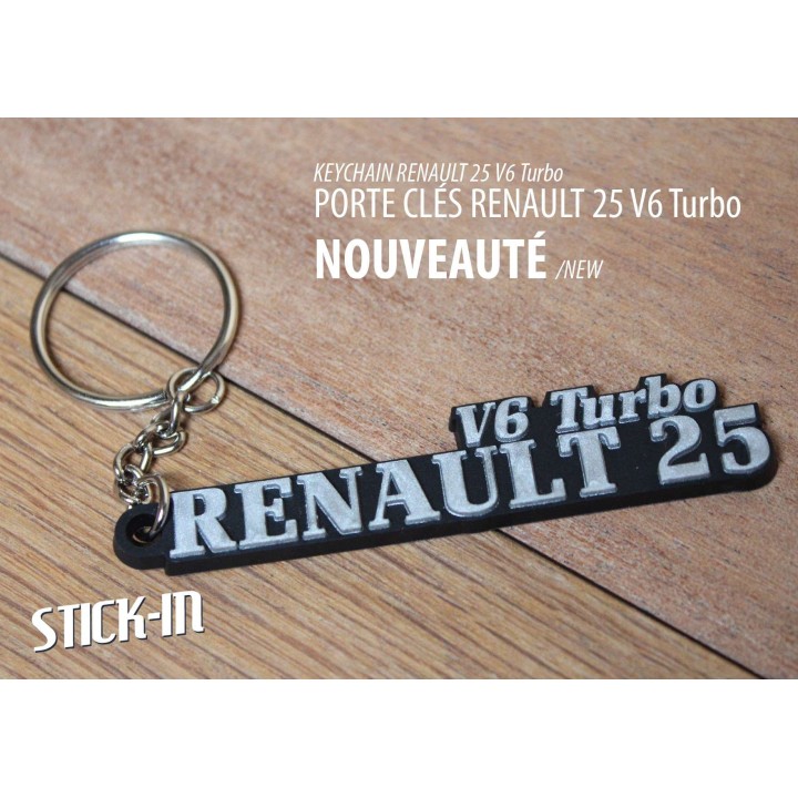 Renault 25 V6 Turbo R25 Schlüsselanhänger aus weichem PVC
