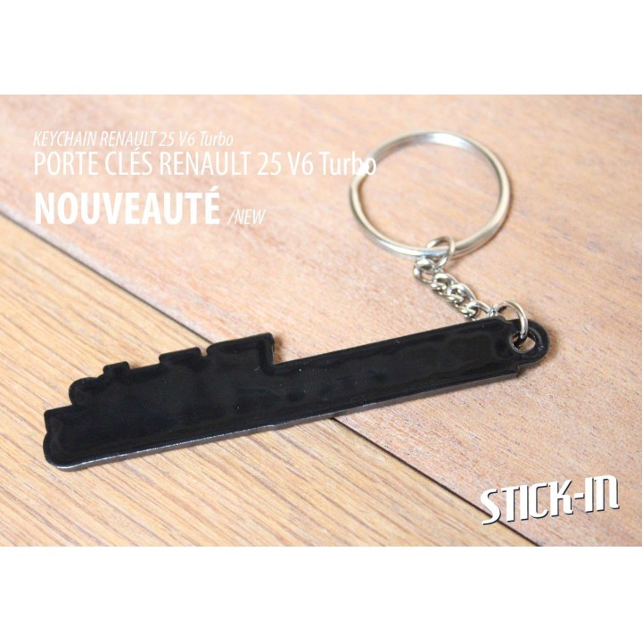 Renault 25 V6 Turbo R25 Soft PVC Keyring