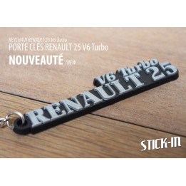 Porte clés PVC Souple Renault 25 V6 Turbo R25