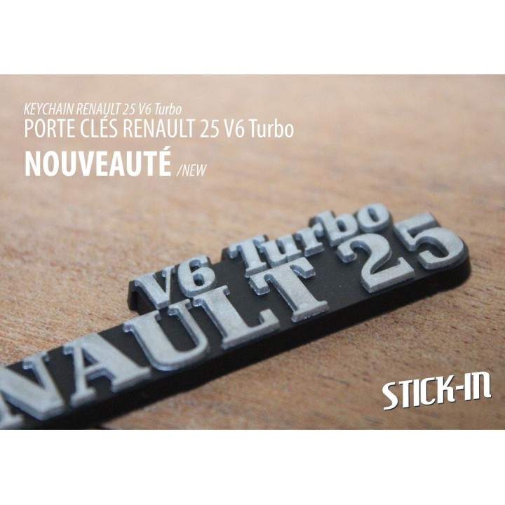 Porte clés PVC Souple Renault 25 V6 Turbo R25