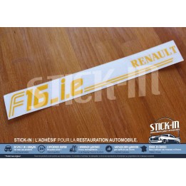 Autocollant F16ie Renault Clio Williams 16S R19 Cache Bougies Moteur Sticker