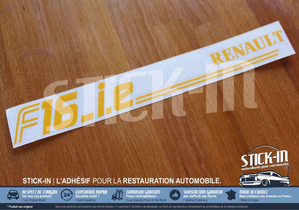 Sticker F16ie Renault Clio Williams 16V R19 Engine Cover Decal