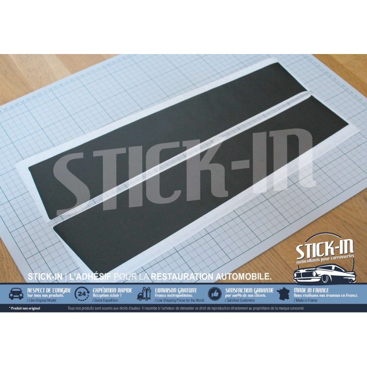 Pegatinas texturizadas para los pilares de las puertas del Renault Clio Williams 16S Baccara RSI S
