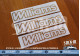 3 stickers monograms Renault Clio Williams phase 1 gold