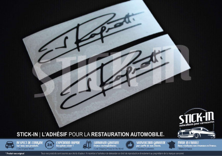 2 Jean Ragnotti Signature-Aufkleber
