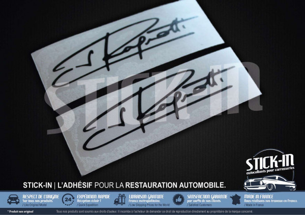 2 Jean Ragnotti Signature-Aufkleber