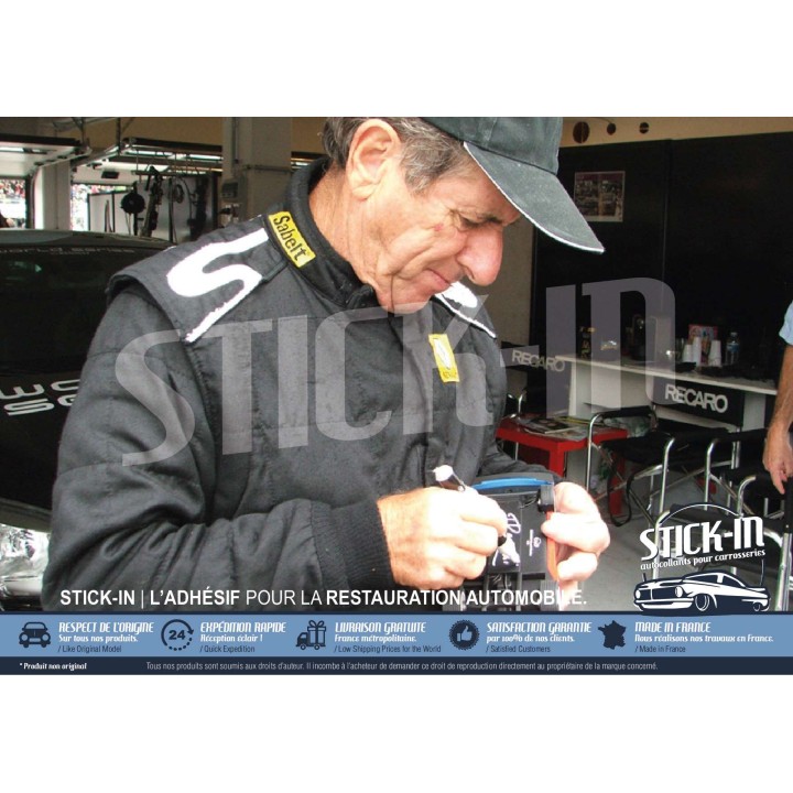 2 Autocollants Stickers Signature Jean Ragnotti