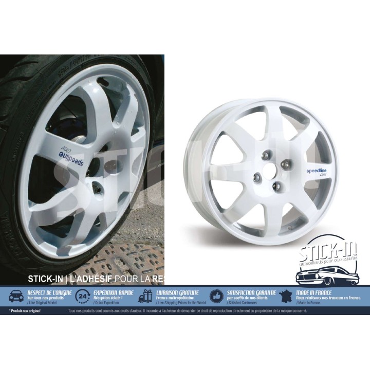 5 Stickers Speedline Corse Rims Renault Clio Sport Williams