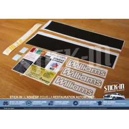 SET 17 Renault Clio Williams Phase 1 Restaurierungsaufkleber