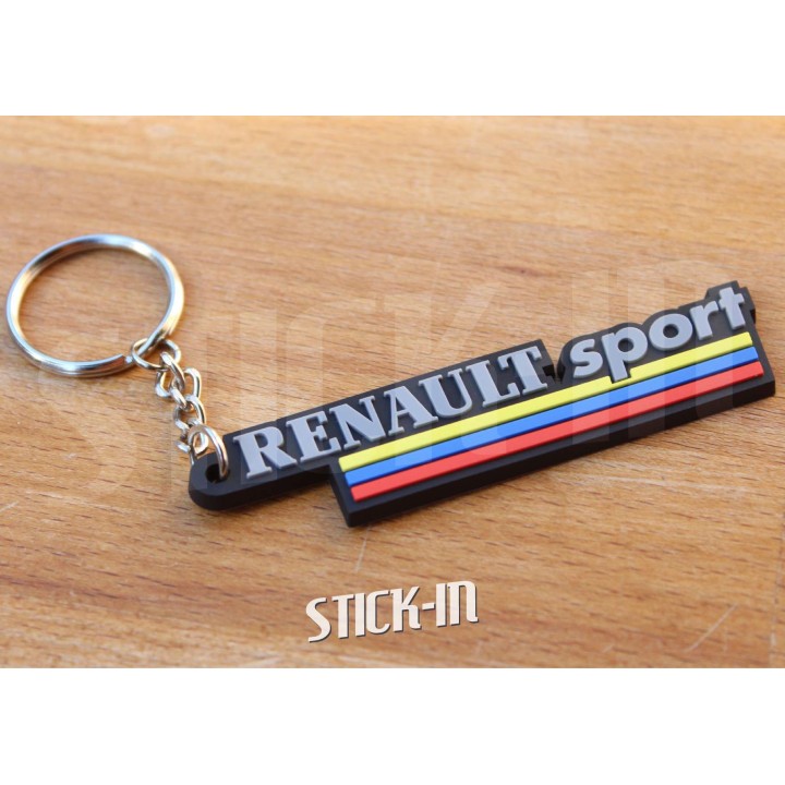 Porte Clés Logo Renault Sport Première Génération 1980-2004  PVC Souple