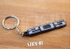 Peugeot 205 Logo Schlüsselanhänger, Monogramm, weiches PVC