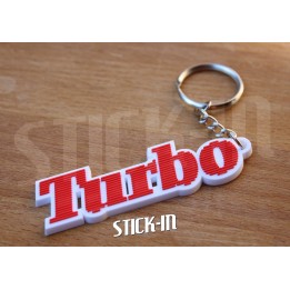 Renault 5 Alpine Turbo Keyring White | Black