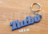 Keychain - Renault 5 Alpine Turbo - Grey & Blue - Keyring Logo Badge Stickers Rear Wing Bodywork Monogramm