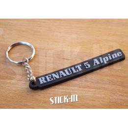 Porte Clés Renault 5 Alpine Turbo Monogramme Logo A5