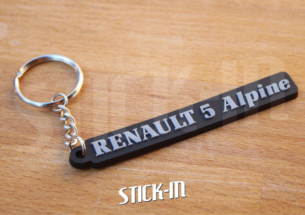 Porte Clés Renault 5 Alpine Turbo Monogramme Logo A5