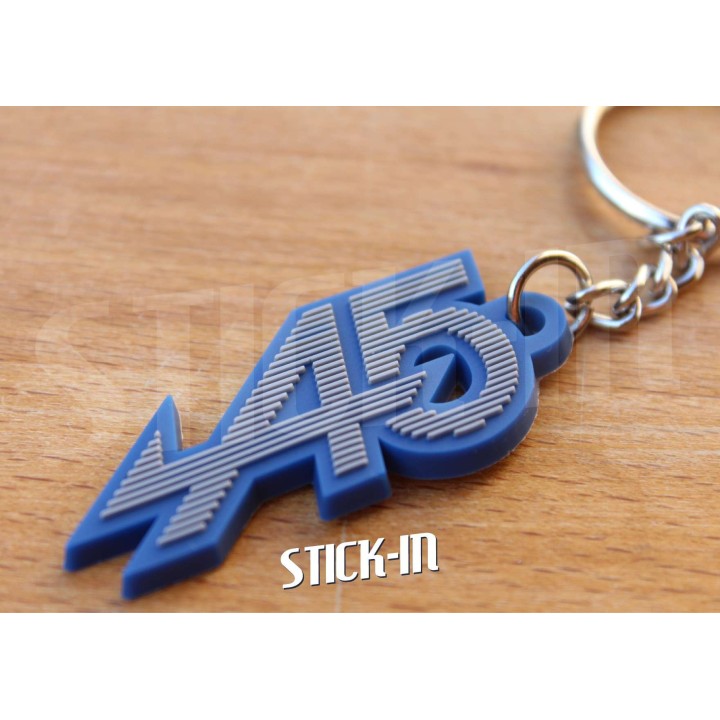 Renault 5 Alpine A5 Turbo Keyring, Grey/Blue Logo