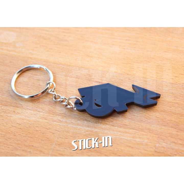 Portachiavi con logo Renault 5 Alpine A5 Turbo rosso e nero