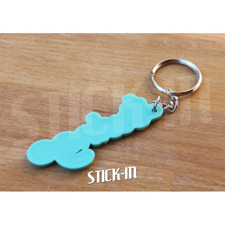 Porte Clés Renault Twingo Badge Monogramme Coffre Logo PVC Souple Vert