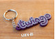 Porte Clés Renault Twingo Badge Monogramme Coffre Logo PVC Souple Violet Kenzo