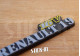 Renault 19 16V Schlüsselanhänger aus weichem PVC mit Monogramm und R19-Logo