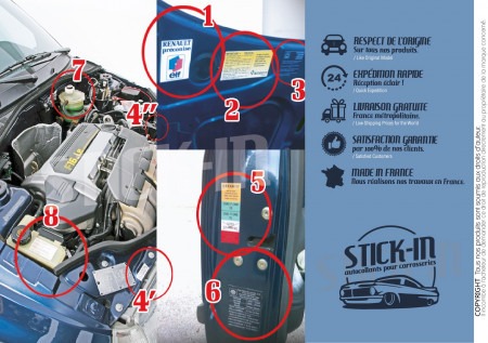 STICK-IN autocollants pour carrosseries