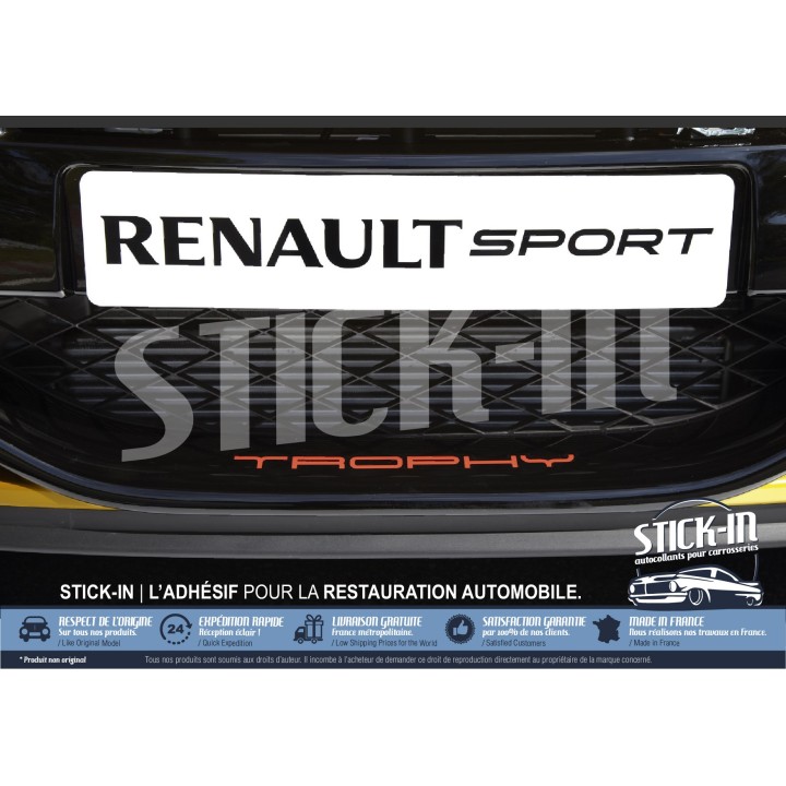 Pegatinas para el parachoques delantero Renault Megane 3 RS TROPHY 265