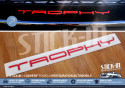 Etiqueta Adesivo rosso "Trophy" per paraurti anteriore Blade - Renault Megane 3 RS TROPHY 265