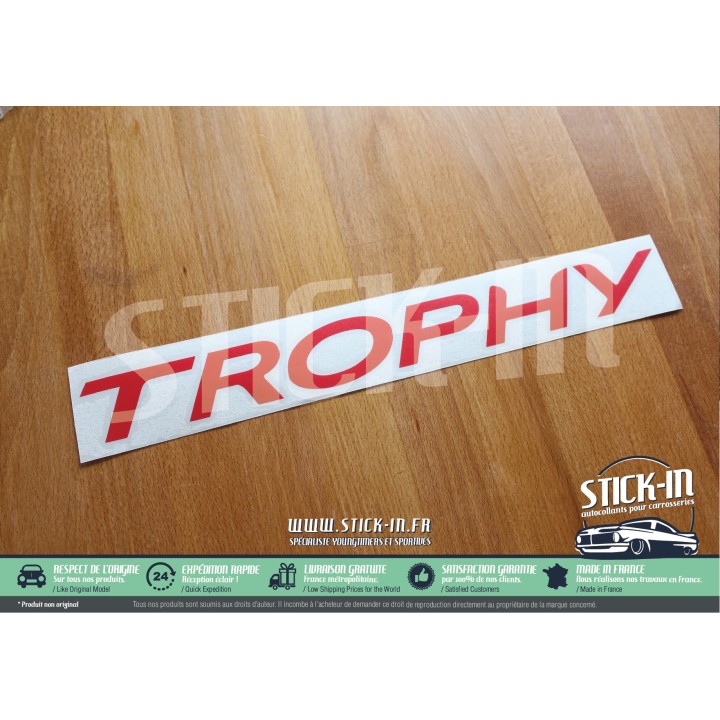 Autocollants Stickers Renault Clio 4 RS EDC TROPHY 220 Parechoc
