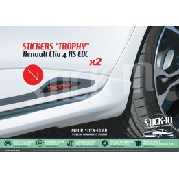 Pegatinas para la parte inferior de la puerta del Renault Clio 4 RS EDC TROPHY 220