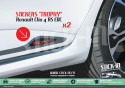 2 adhesivos "Trophy" Adhesivos para umbral de puerta (sin fondo 3D) - Renault Clio 4 RS EDC TROPHY 220