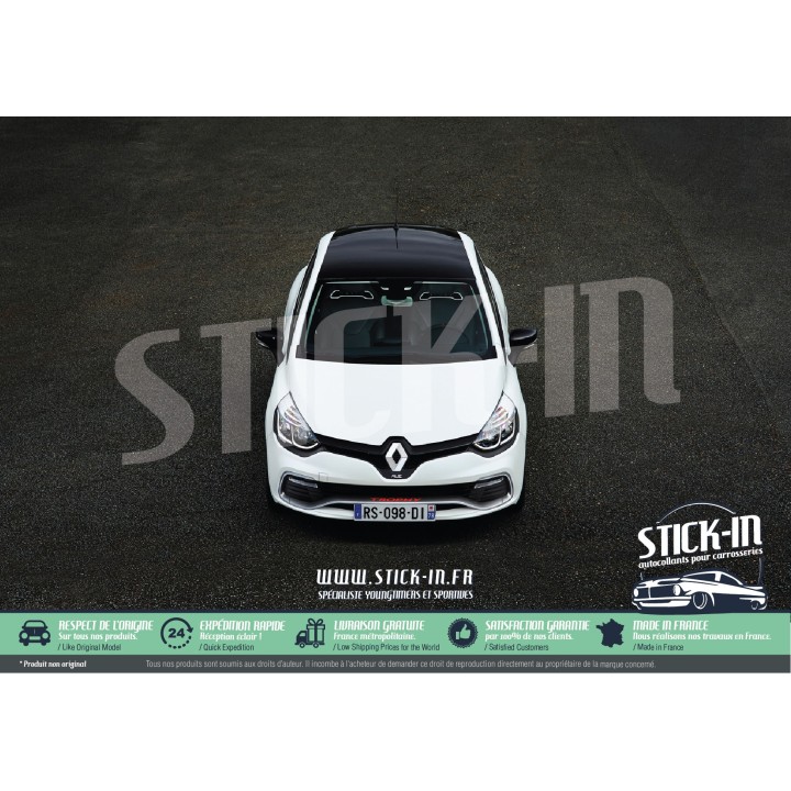 Pegatinas para la parte inferior de la puerta del Renault Clio 4 RS EDC TROPHY 220
