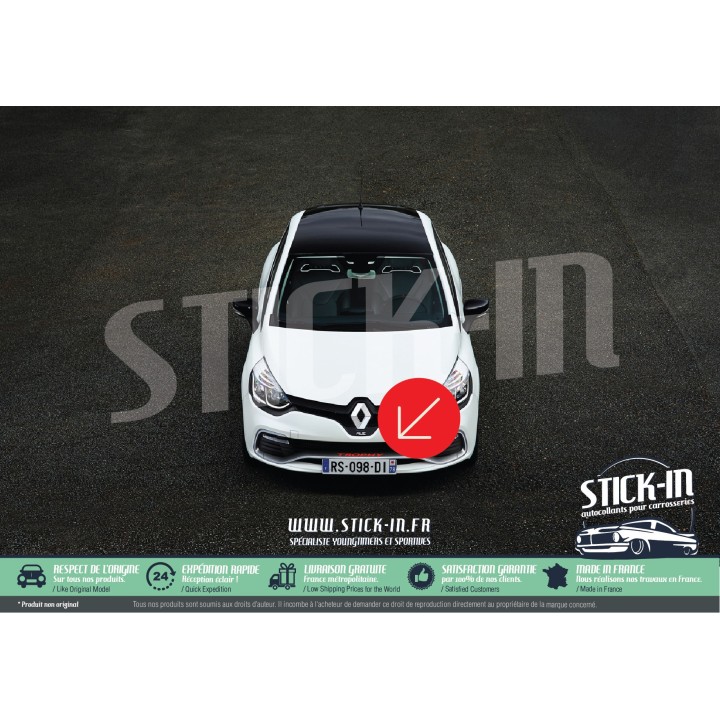 Pegatinas para parachoques Renault Clio 4 RS EDC TROPHY 220