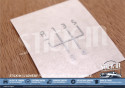 Aufkleber Umbau Kühlergrill Badge + Schaltknauf Nummern - Renault Clio 2 RS 172