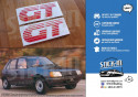 PEUGEOT 205 GT 2 Frontflügel-Monogramm-Aufkleber