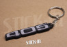 Schlüsselanhänger - Peugeot 405 - Monogramm-Logo aus Weich-PVC