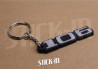 Keychain - Peugeot 106 - Soft PVC Monogramm Logo Badge