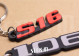 2er-Pack Peugeot 106 + S16 Schlüsselanhänger aus weichem PVC mit Monogrammen und Logos