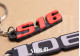 Set of 2 Keychains Peugeot 106 + S16 soft PVC keyrings monograms badges logos