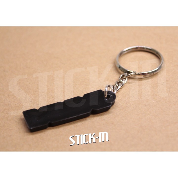 Soft PVC key ring for Peugeot 106, 306, and XSi
