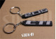 2er-Pack Peugeot 205 + CTI Schlüsselanhänger aus weichem PVC mit Monogrammen und Logos