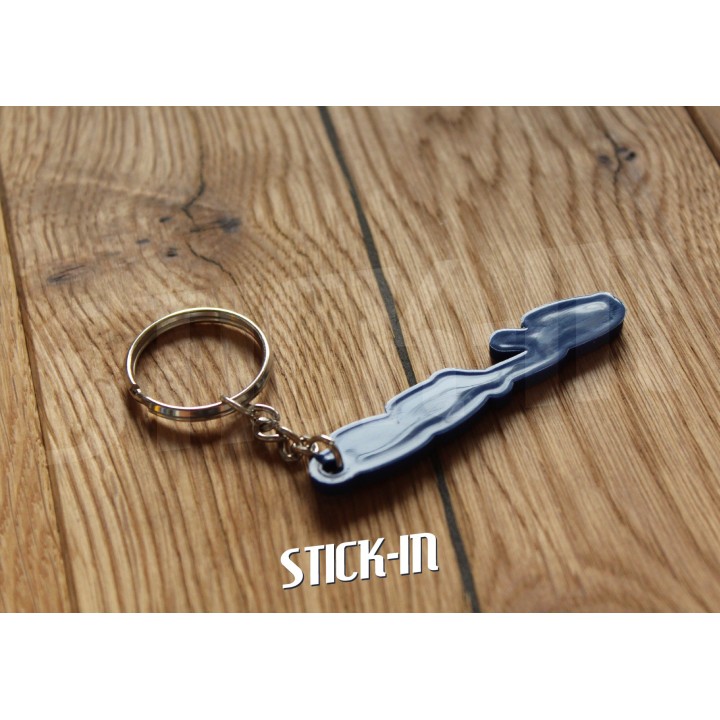 Portachiavi sportivo in PVC morbido con logo Lotus Elise S1 blu 111S