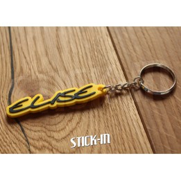 Porte Clés Lotus Elise S1 Jaune 111S Logo PVC Souple Sport