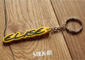 Keychain - Lotus Elise Mk1 S1 111S 111R Sport - Yellow - Logo Badge Soft PVC Keyrings