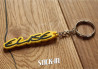 Keyring - Lotus Elise S1 111S 111R Sport - Yellow - Soft PVC Logo