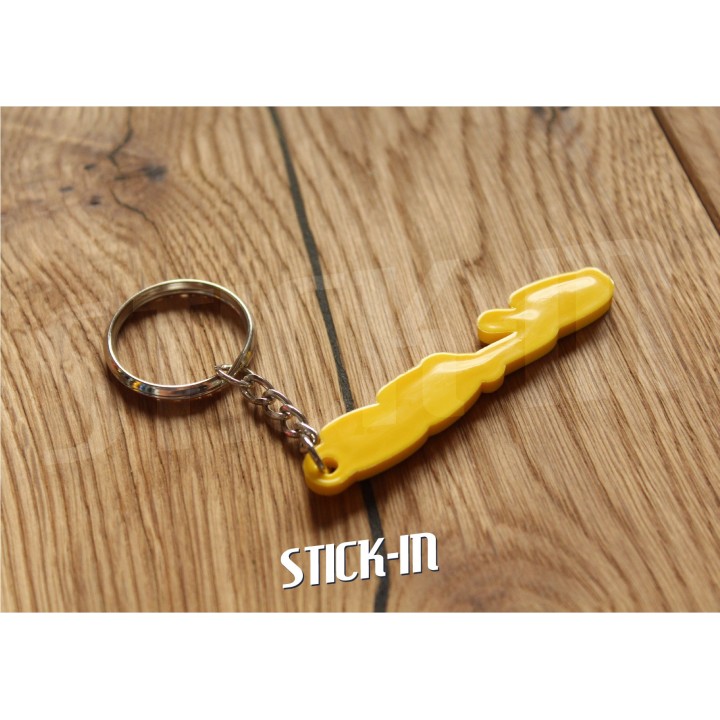 Lotus Elise S1 Yellow 111S Logo Soft PVC Sport Keyring