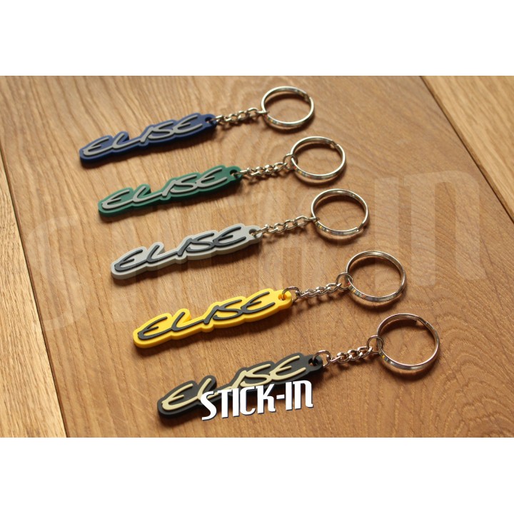 Porte Clés Lotus Elise S1 Vert 111S Logo PVC Souple Sport