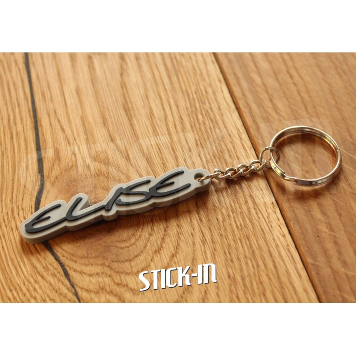 Lotus Elise S1 Grey Keyring 111S Logo Soft PVC Sport